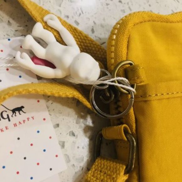 reduced Kipling TALLY brand new mobile phone bag crossbody bag vivid yellow - Picture 6 of 15